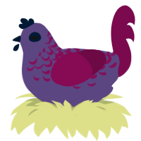 A overcast and wine chicken with a half-lace pattern