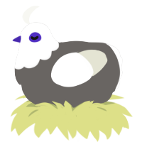 (unnamed), a grey and white chicken with a head pattern