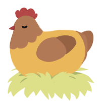 Dijon, a honey and brown chicken with a head pattern
