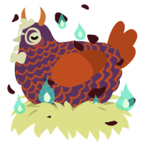 Spirit Halloween, a overcast and russet chicken with a lace pattern