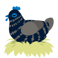 twilight ocean, a tumblr and grey chicken with a bar pattern
