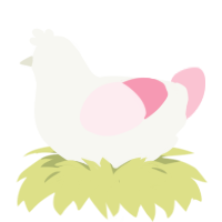 A white and rose chicken