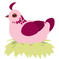 A rose and maroon chicken with a neck-speckle pattern