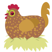 Pineapple Juice, a brown and gold chicken with a speckle pattern
