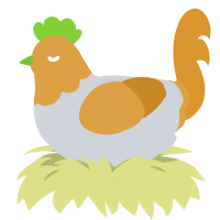 Len 15188, a mist and orange chicken with a head pattern
