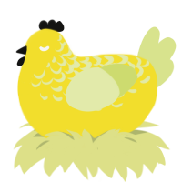 Lemon pie, a yellow and lemon chicken with a half-lace pattern