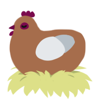 ONE STEP CLOSER, a brown and mist chicken