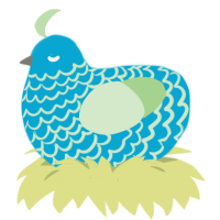 pool noodle, a cerulean and gluppy chicken with a lace pattern
