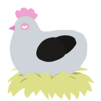 A mist and sable chicken