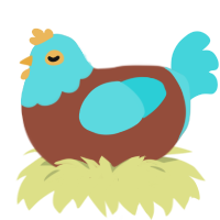 Bacillus megaterium, a russet and aqua chicken with a head pattern