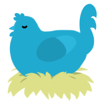 A vermilion chicken