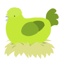 A lime and chartreuse chicken