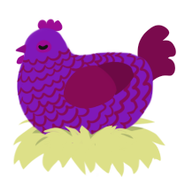 so grape, a violet and wine chicken with a lace pattern