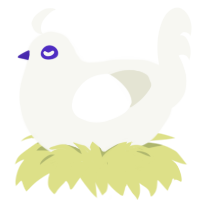 Grarylist, a white chicken