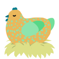薬, a honey and spring chicken with a speckle pattern