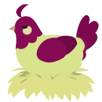 A lemon and wine chicken with a head pattern