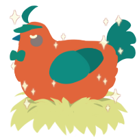 Arturo, a vermilion and sea chicken
