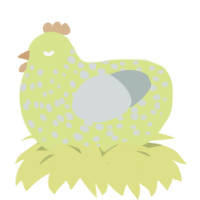 (unnamed), a lemon and silver chicken with a speckle pattern