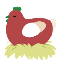 Pepperoni, a red and cream chicken