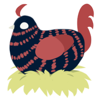 In House Counsel, a tumblr and red chicken with a bar pattern