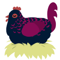 Ambiamorous Rights, a tumblr and wine chicken with a half-lace pattern