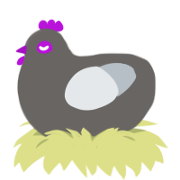 2 shades of gray, a grey and mist chicken