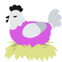Film School Dropout, a orchid and mist chicken with a head pattern