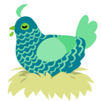 Medkit Jr, a sea and spring chicken with a lace pattern