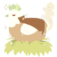 A beige and cream chicken with a head pattern