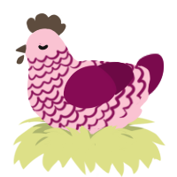 Raspberry Compote, a rose and wine chicken with a lace pattern