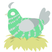 (unnamed), a spring and silver chicken with a bar pattern
