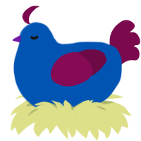 A ultramarine and wine chicken