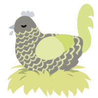 (unnamed), a ash and lemon chicken with a lace pattern