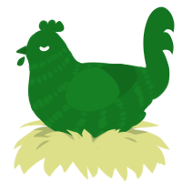 Unbeleafable, a leaf chicken with a bar pattern