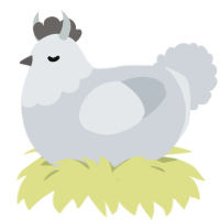 Eye of the Needle, a mist chicken with a head pattern