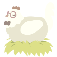 bonbon 0110, a overcast and wine chicken with a head pattern