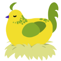 (unnamed), a yellow and chartreuse chicken with a neck-speckle pattern