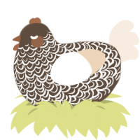 Er Bao, a bark and cream chicken with a double-lace pattern