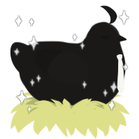 Dr, a sable chicken