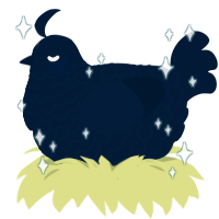 Tumblr, a tumblr chicken with a lace pattern