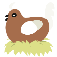 (unnamed), a brown and white chicken