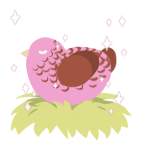 neopolitan, a pink and russet chicken with a half-lace pattern