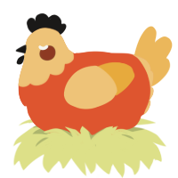 Buffalo Wings, a vermilion and honey chicken with a head pattern