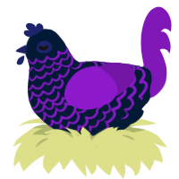 Invisible Phone Menu, a tumblr and violet chicken with a lace pattern