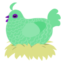 (unnamed), a spring chicken with a lace pattern
