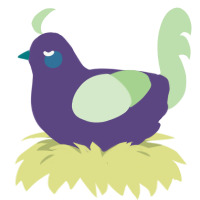 A overcast and gluppy chicken