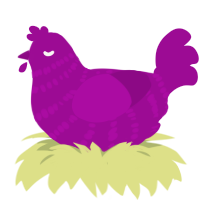 Plum, a plum chicken with a bar pattern