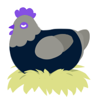 Smoke Alarm, a tumblr and ash chicken with a head pattern