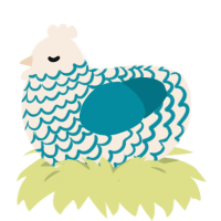 (unnamed), a cream and sea chicken with a lace pattern