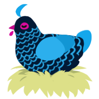 Juice, a tumblr and sky chicken with a lace pattern